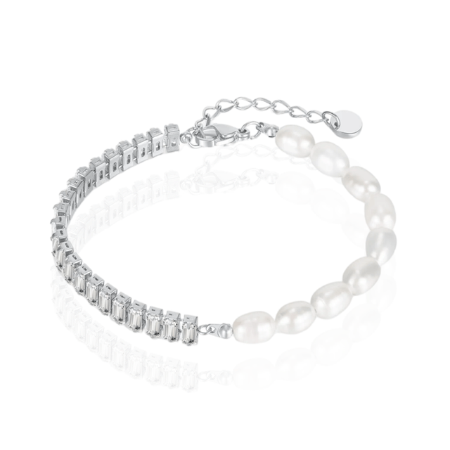 Bracelet Jade Argenté 