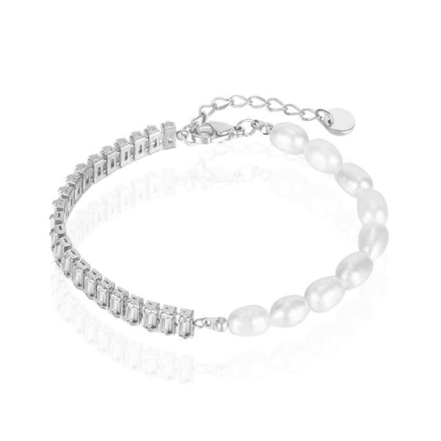 Bracelet Jade Argenté 