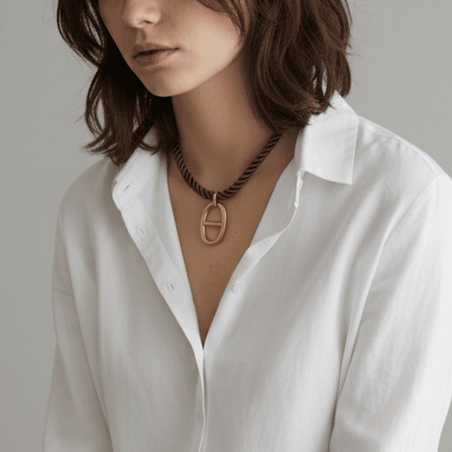 Collier Coco Marron 